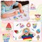 30 Sets Summer Dessert Arts Crafts Coloring Magnets Kits for Fridge Kids Color Your Own Ice Cream Donut Cupcake DIY Magnetic Sweet Treat Crafts